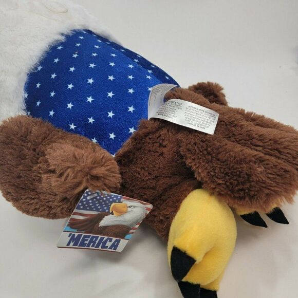 Patriotic Eagle 'Merica Stars and Stripes 18" Plush Bird Toy - Picture 10 of 10
